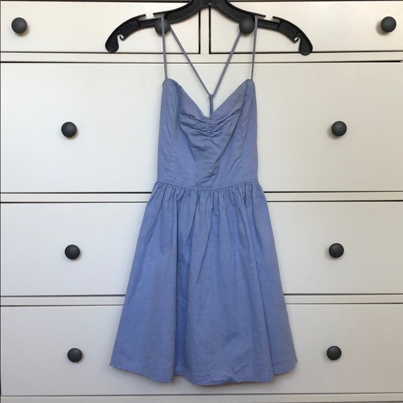 American Apparel Dresses & Skirts - Blue Dress with Corset Back